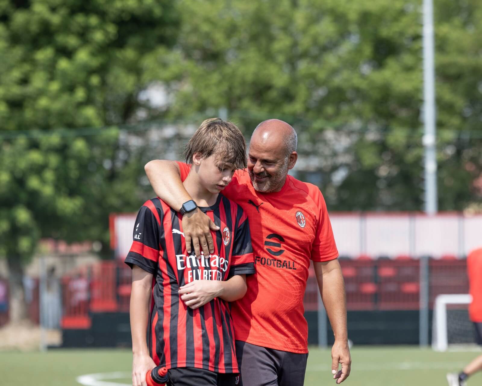 Students in class during the AC Milan Academy Experience Elite football program at Sportech Academy in Milan