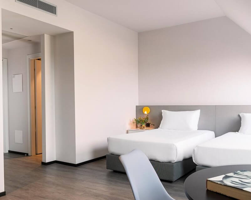 Student accommodation for the AC Milan Academy Experience Elite football program at Sportech Academy in Milan