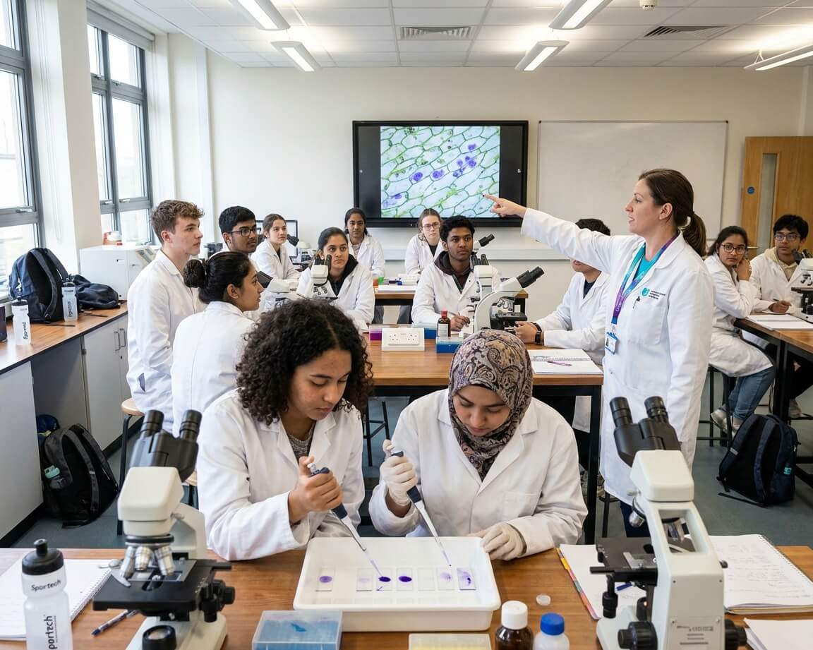 Students in class during the AgriFoodTech summer program at Sportech Academy in Milan